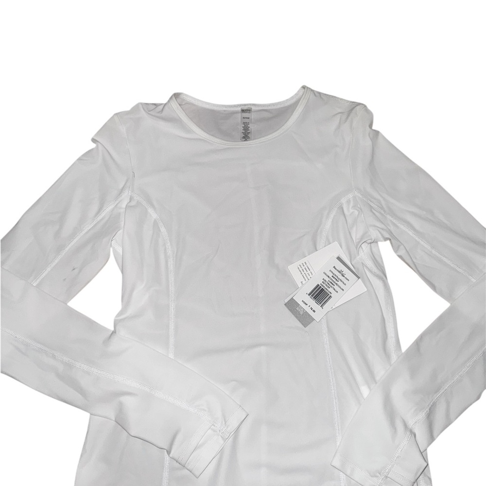 Beyond Yoga White Long Sleeve Performance Top